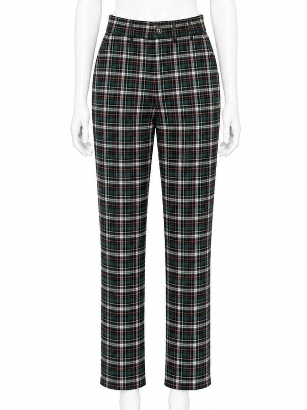 American eagle stretch super hi rise skinny Plaid Trousers size 6